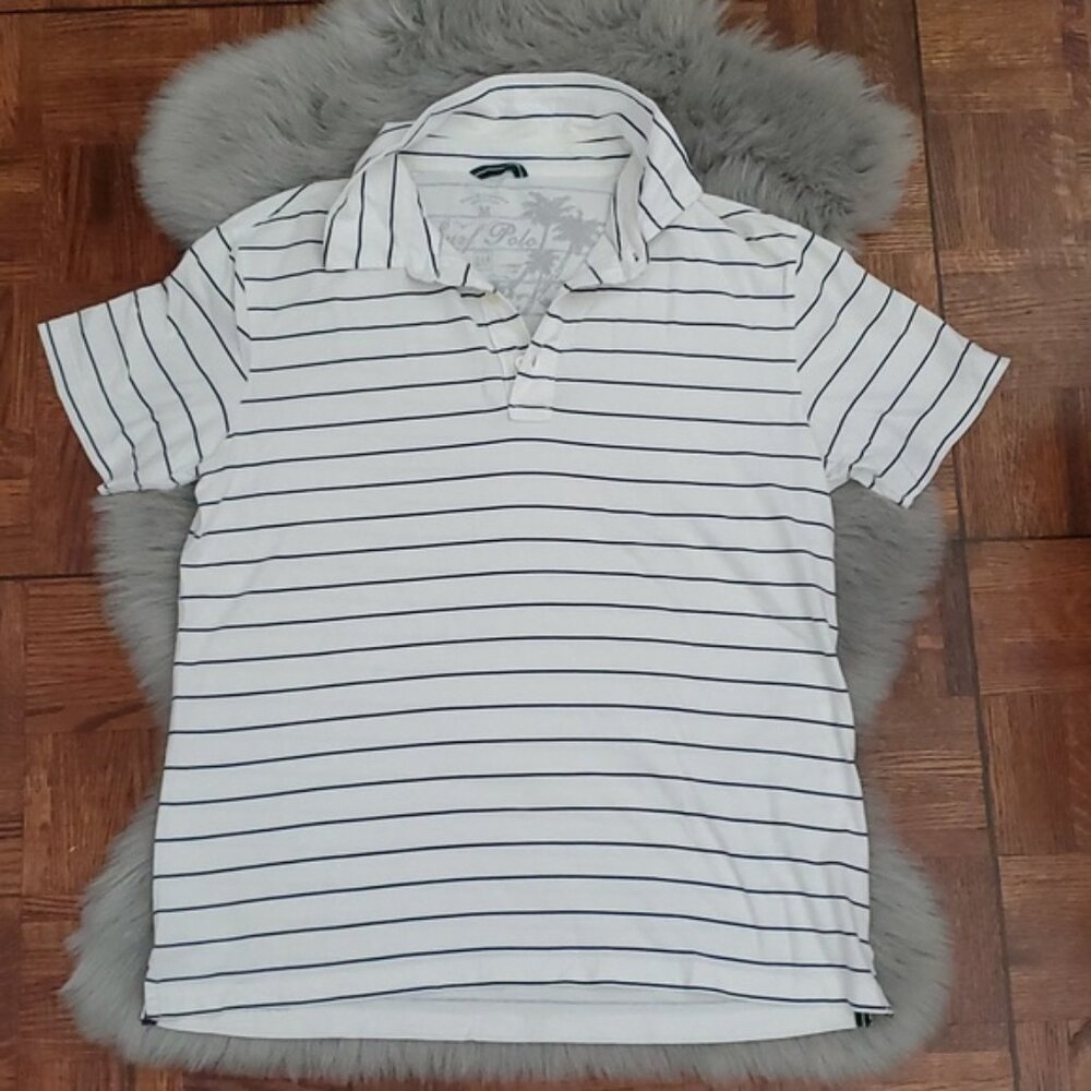 GAP Surf Polo Striped Golf Shirt- Size M- nwot